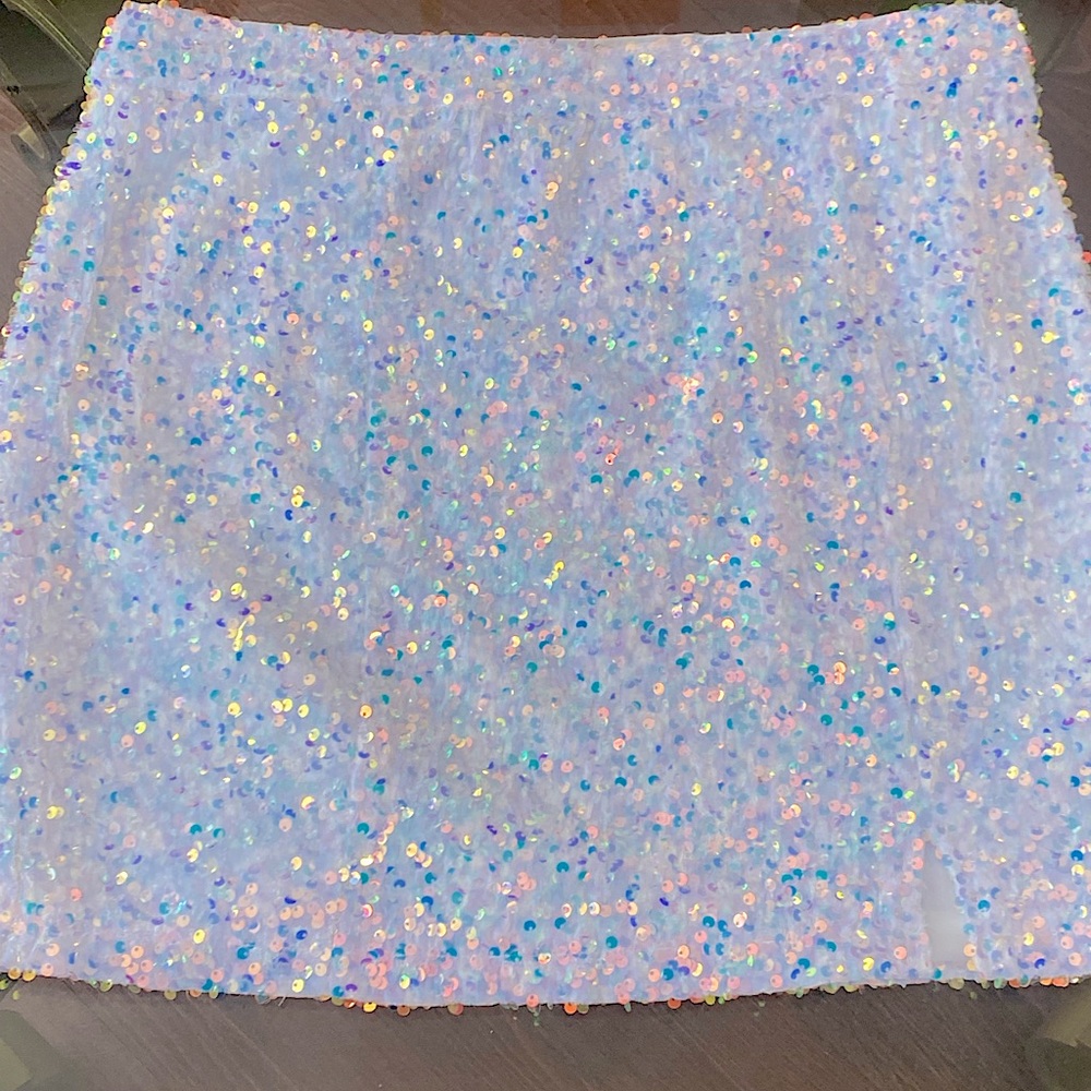 NWT Nasty Gal Sequin Skirt. Size 12